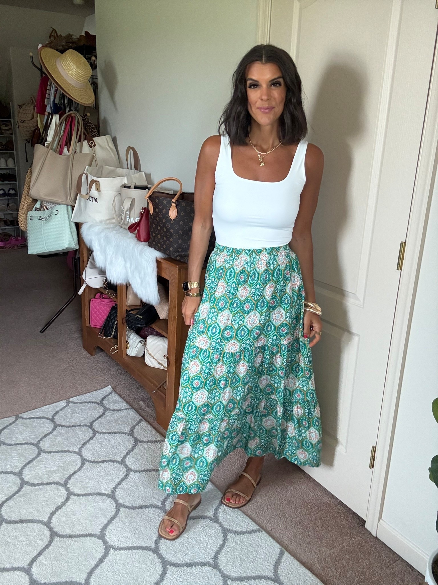 Size small in maxi skirt and tank

#LTKSeasonal