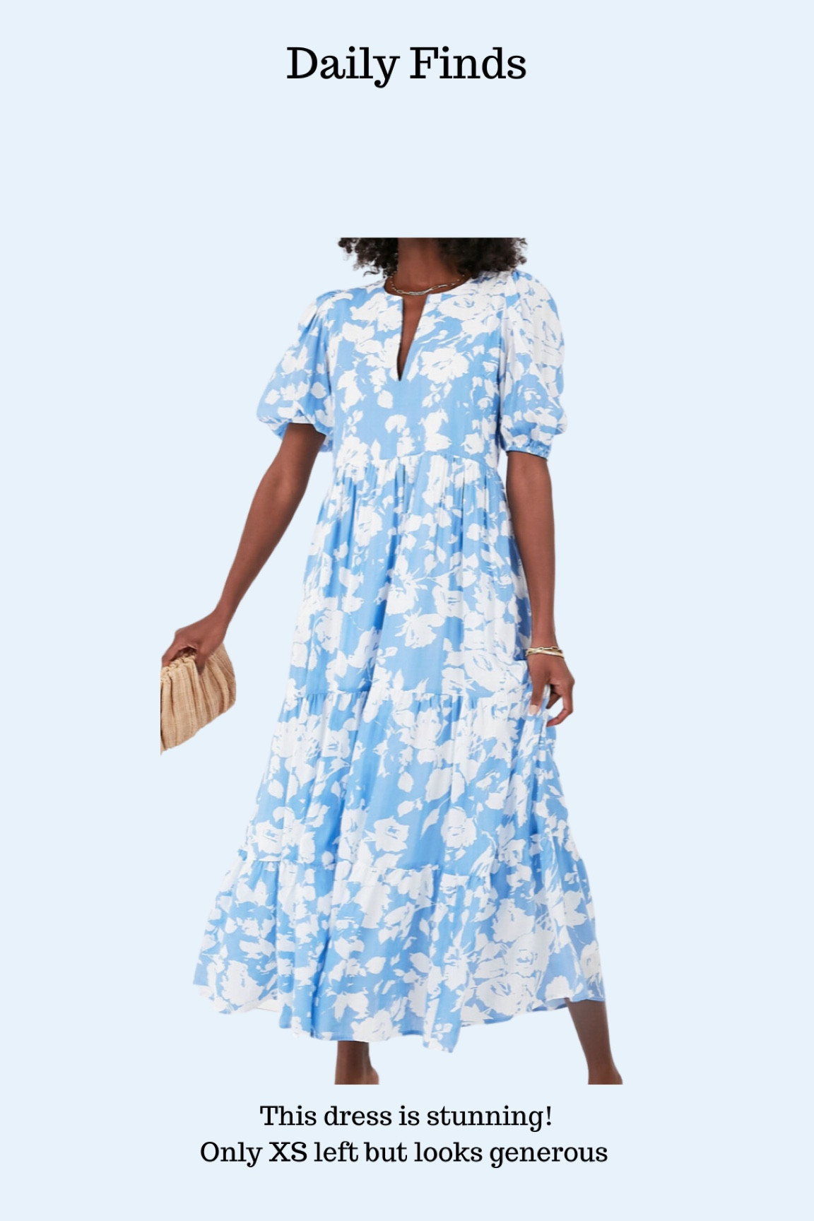 Blue and white dress 