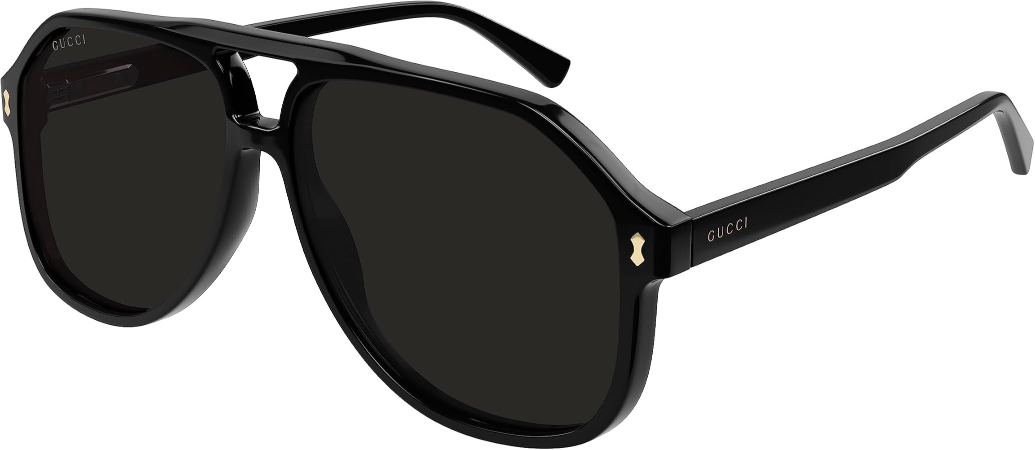 Gucci Pilot Sunglasses GG1042S 001 Black 60mm 1042 | Amazon (US)