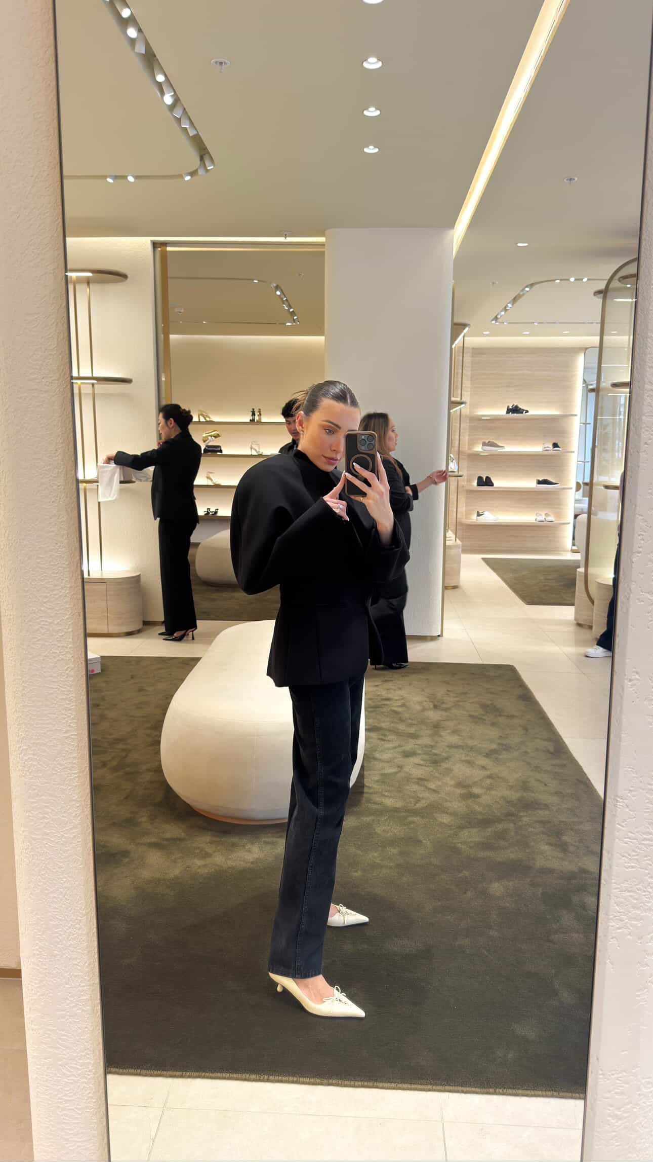 Jeans are from Khaite, and the shoes are Jimmy Choo 🤍 

 #LTKFashionMonth #LTKjeans #LTKstyletip