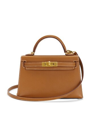 Hermes Epsom Kelly 20 Sellier Handbag in Brown | FWRD 