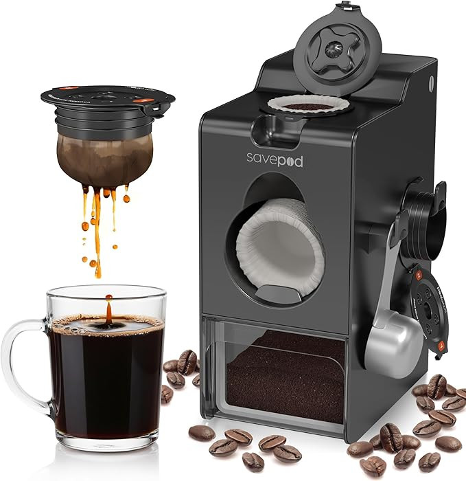 SavePod Coffee Pod Maker with Reusable Coffee Pods, Compatible with Keurig and K-Cup Coffee Machi... | Amazon (US)
