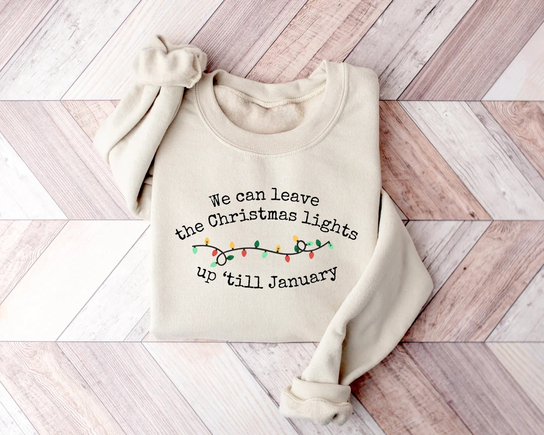We Can Leave the Christmas Lights up 'til January - Etsy | Etsy (US)