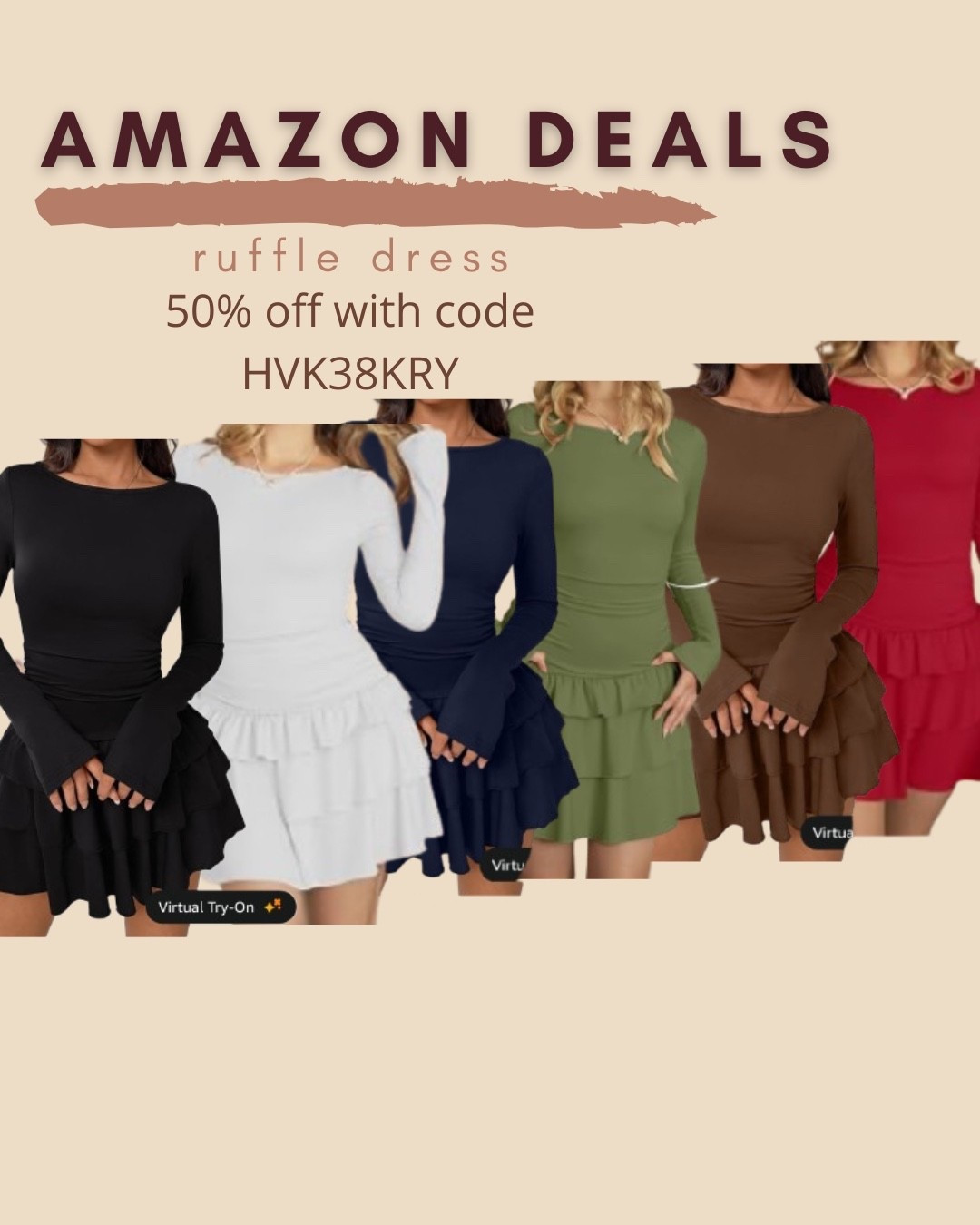 $15 ends 9/10

Amazon fashion
Amazon deals
Ruffle dress
Party dress
Date night outfit

#LTKSaleAlert