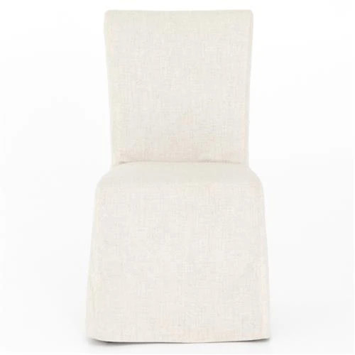 Vannie Modern Classic Cream Performance Slip Covered Dining Chair | Kathy Kuo Home