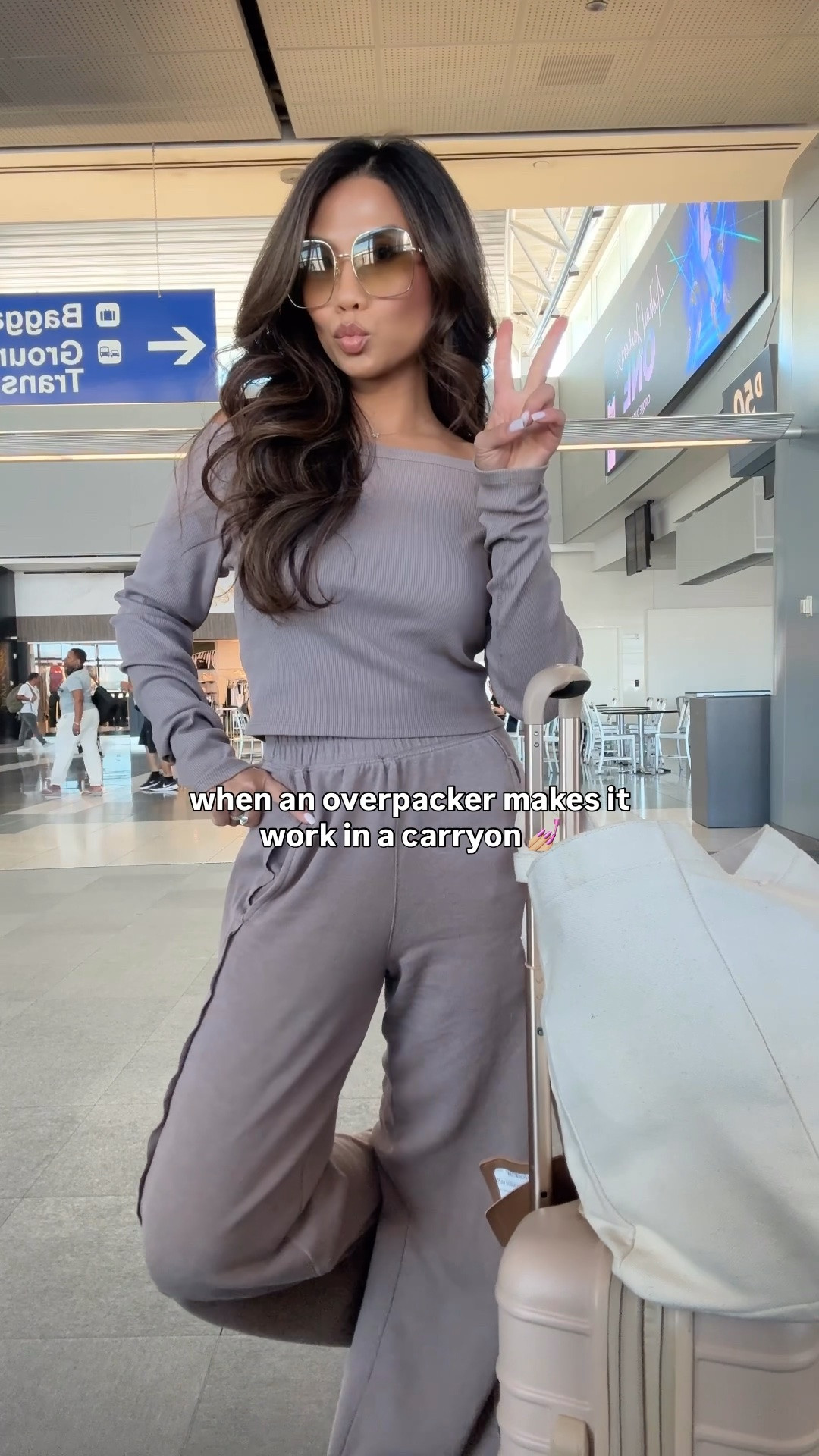made it work in a carryon hehe 💅🏼✈️ loved this set for a comfy travel outfit!!

#LTKPetite #LTKTravel #LTKootd