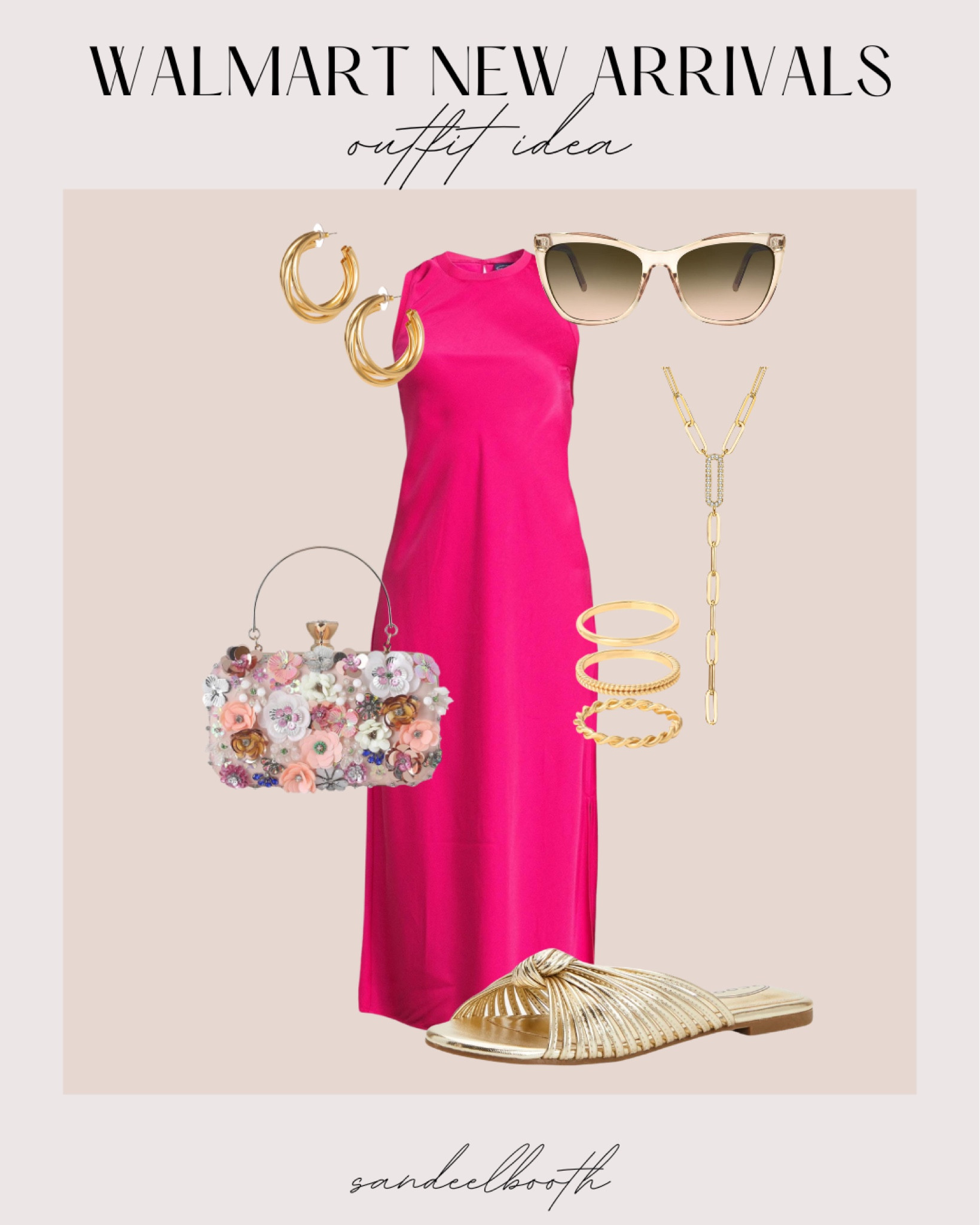 Walmart new arrivals outfit inspo!

Walmart fashion - maxi dress - pink dress - gold jewelry - beaded purses - gold sandals - Walmart accessories - summer outfit 

#LTKTravel #LTKFindsUnder50 #LTKStyleTip