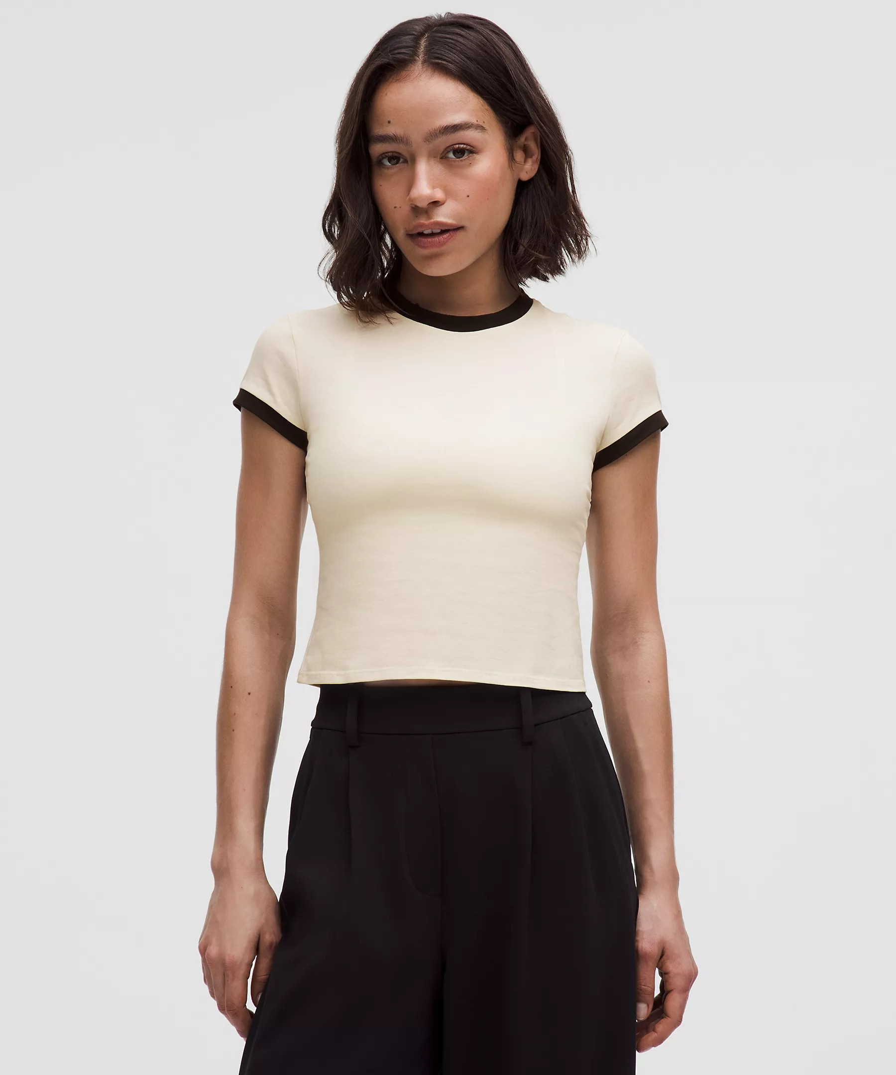 Organic Cotton Ringer Baby Tee | Women's Short Sleeve Shirts & Tee's | lululemon | Lululemon (US)