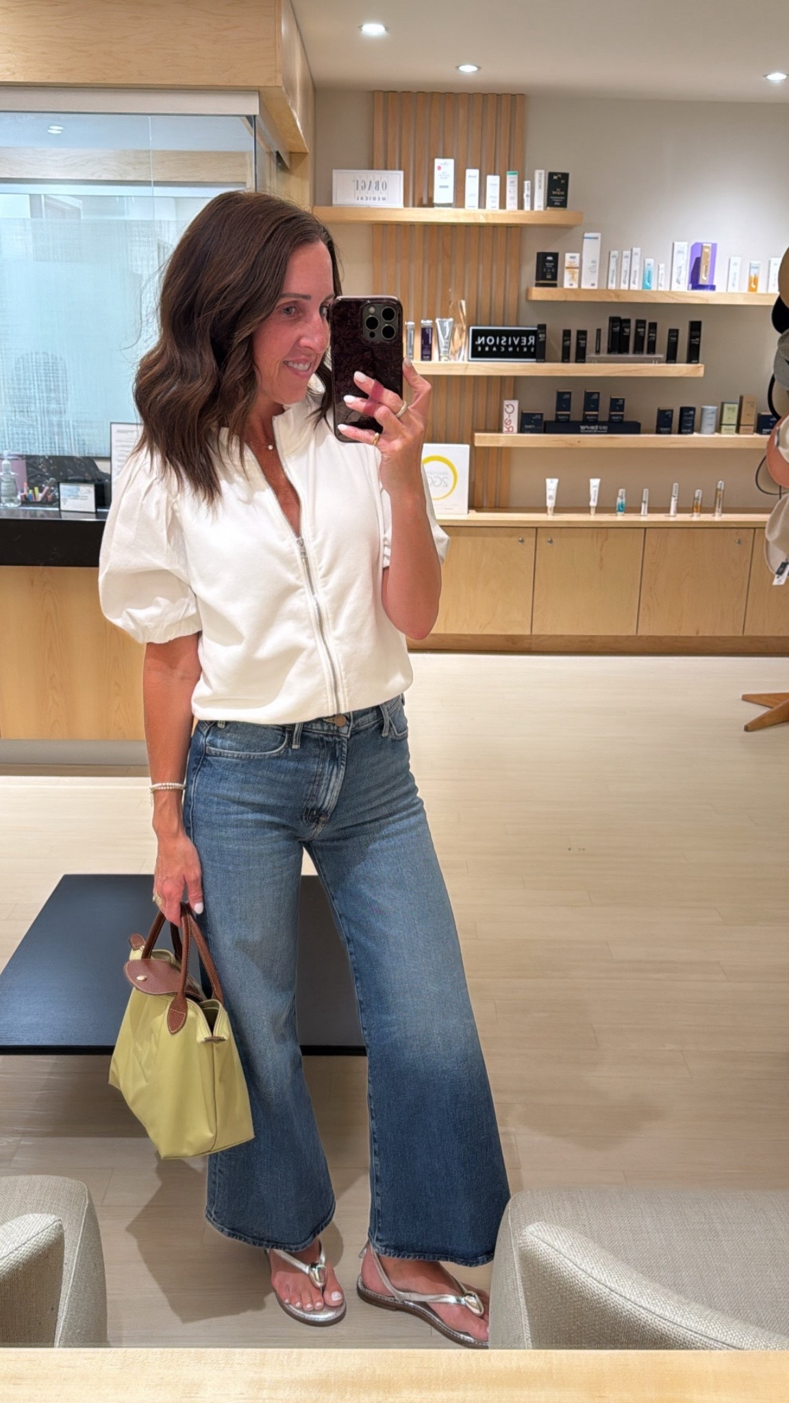 Outfit of the day. What I’m wearing. Spring style.
Top S. Jeans TTS, 25. Sandals TTS 

#LTKOver40 #LTKSeasonal #LTKootd