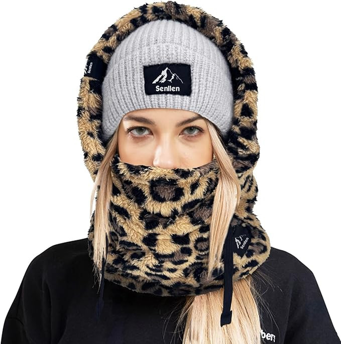 Senllen Balaclava Cold Weather Fleece Windproof Ski Mask Winter Breathable Thermal Face Mask Neck... | Amazon (US)
