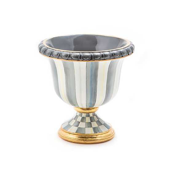 Sterling Stripe Tabletop Urn | MacKenzie-Childs