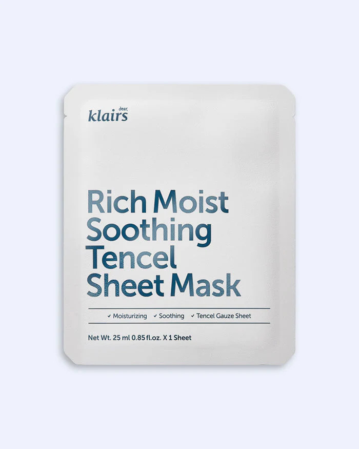 Klairs Rich Moist Soothing Tencel Sheet Mask | Soko Glam | Soko Glam