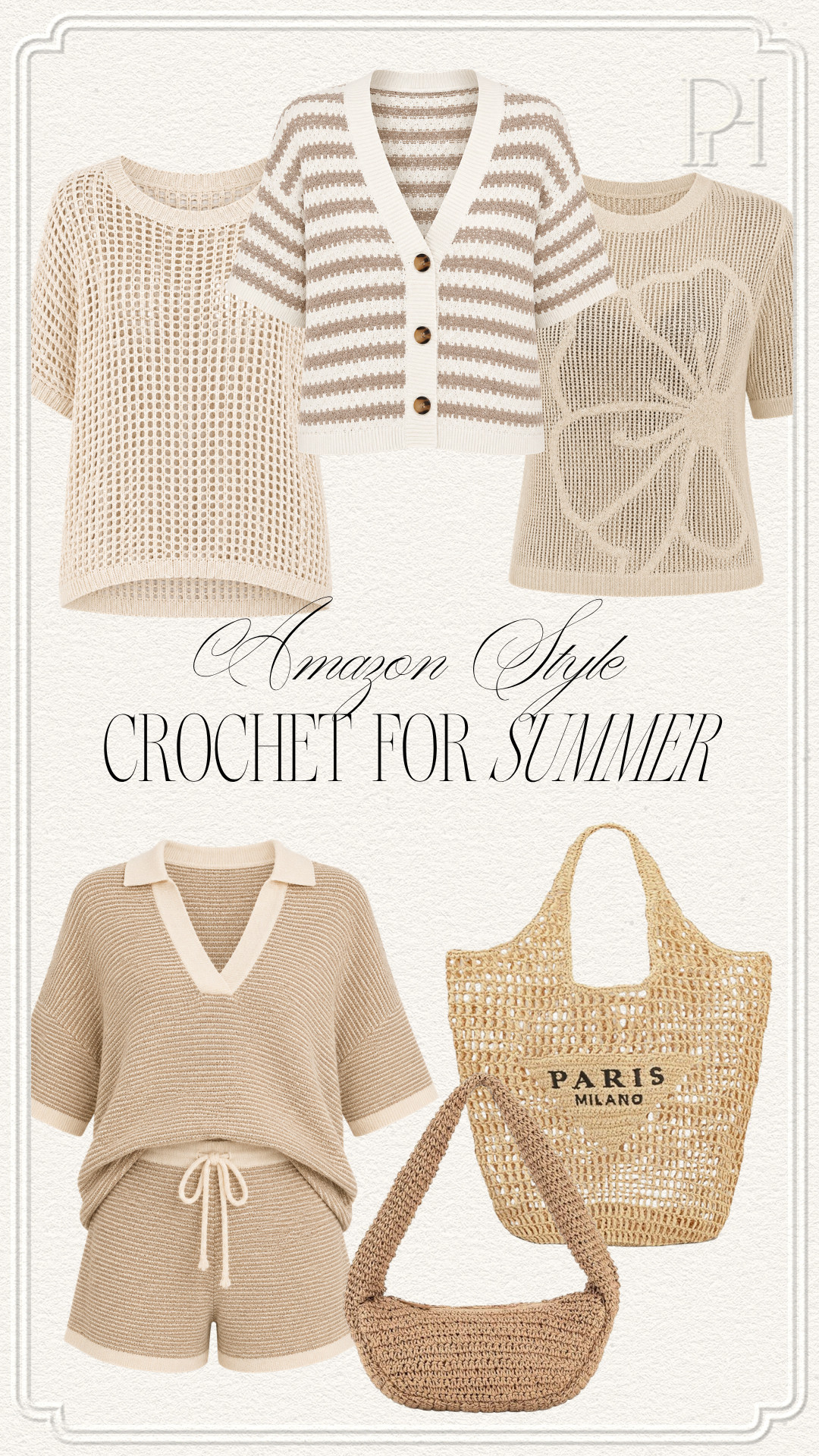 The prettiest crochet finds for summertime on Amazon!

summer fashion, summer style, summer outfit, summer looks, neutral fashion, neutral looks, crochet tops, crochet set, matching set, crochet handbag, beach tote, summer tote bag, tan tops, beige tops, vacation looks, vacation outfit, vacation style, resort wear, vacation handbags 

 #LTKgrwm #LTKootd #LTKSeasonal