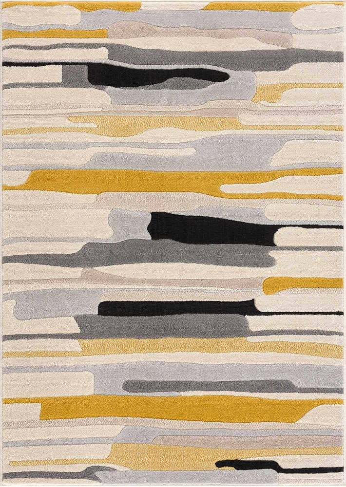 Hauteloom Means Modern Farmhouse Contemporary Living Room Bedroom Kids Room Multicolor Area Rug -... | Amazon (US)
