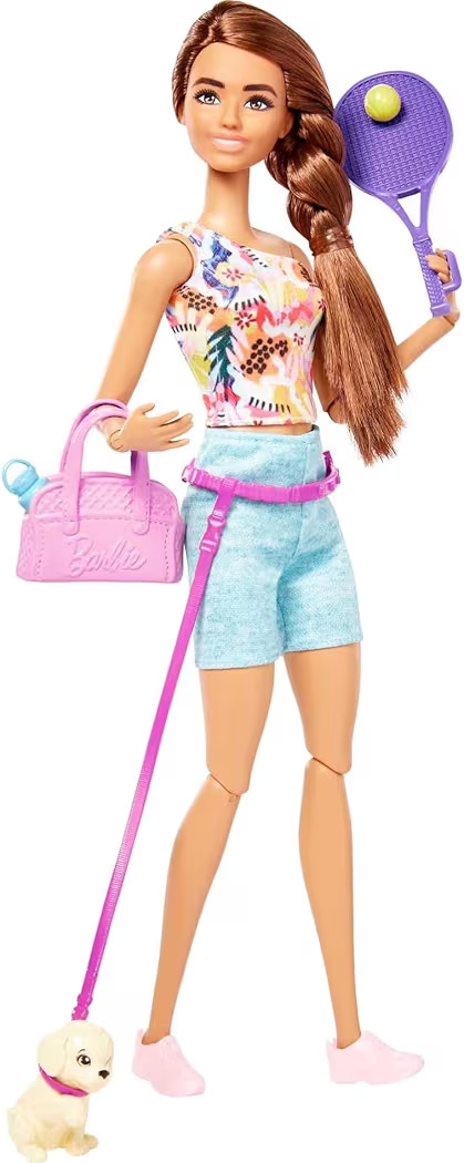 Barbie Self-Care Doll, Posable Workout Doll | Amazon (US)
