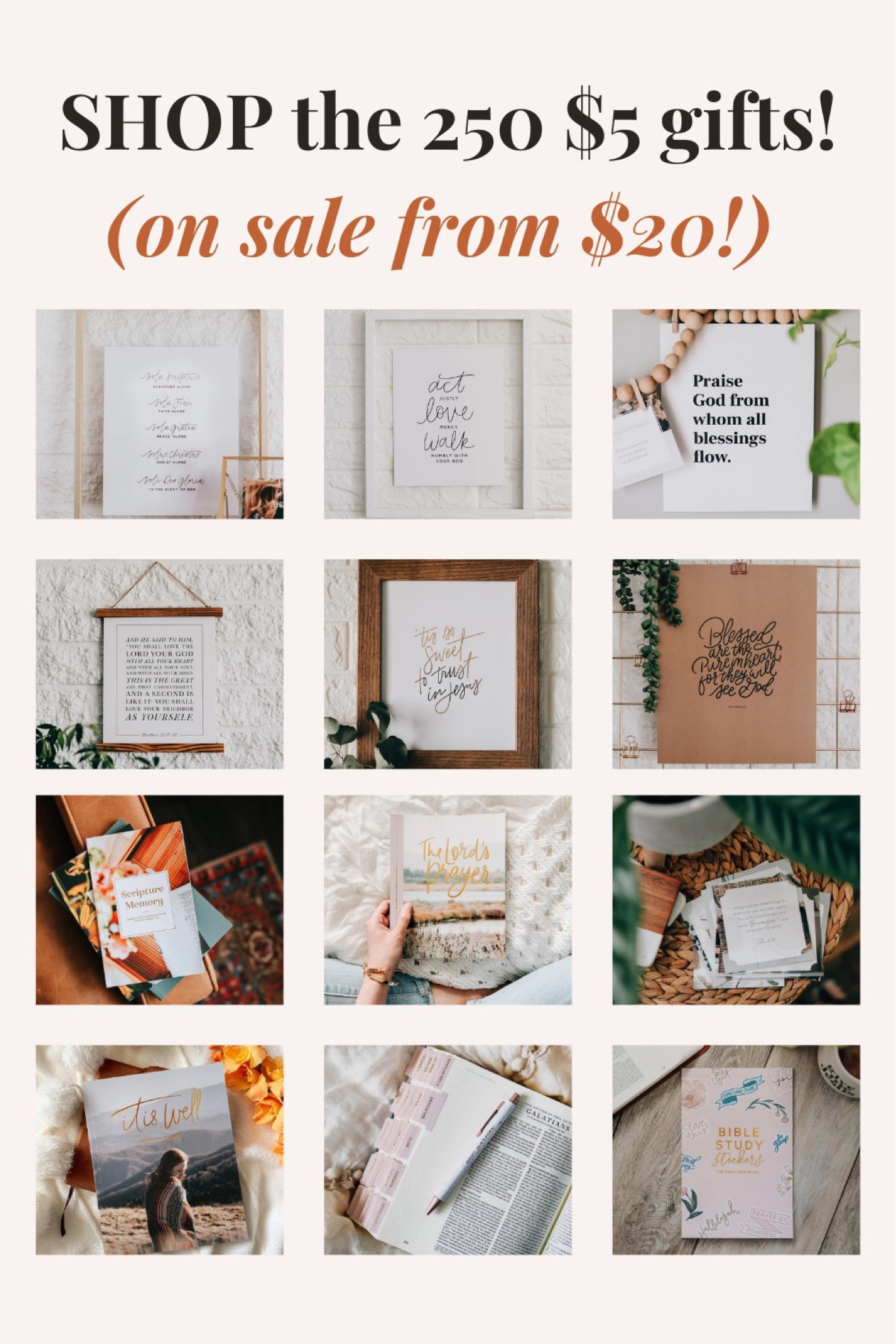 Faith gifts on sale for $5 from $20 for her , faith gifts, Christian gifts, home decor, prints, wall art, journals

#LTKHoliday #LTKGiftGuide