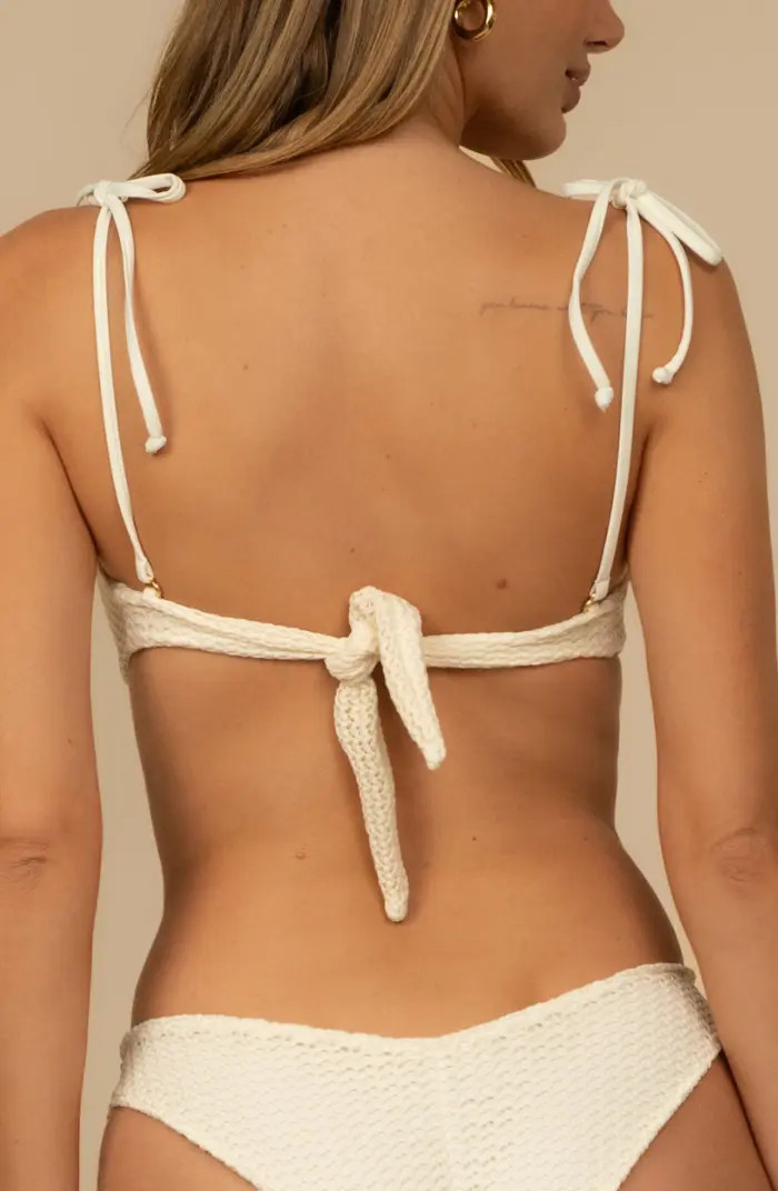 Bone Tori Tie Strap Bandeau Bikini Top | Nordstrom