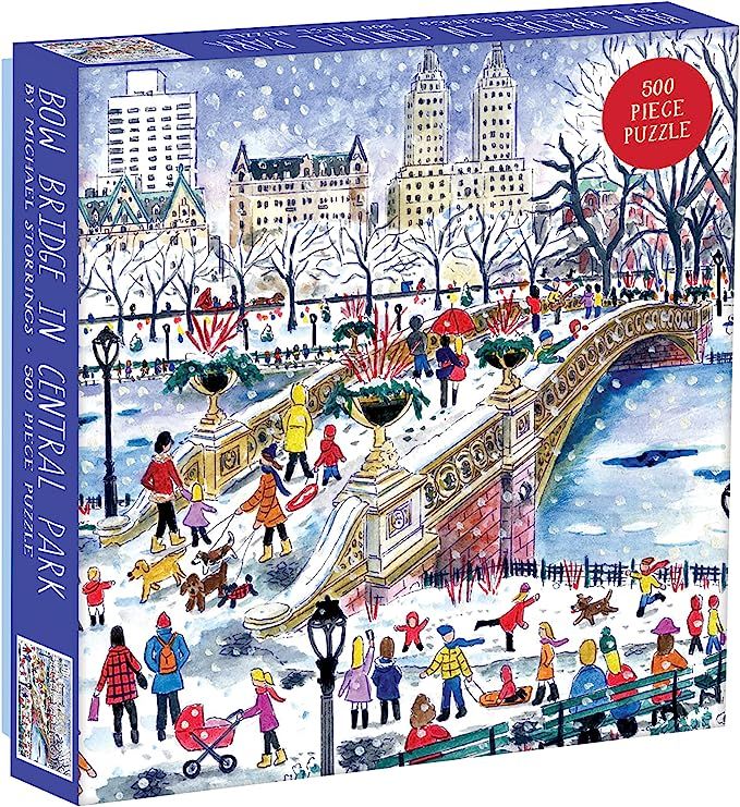 Galison 500 Piece Michael Storrings Bow Bridge in Central Park Jigsaw Puzzle for Adults and Famil... | Amazon (US)