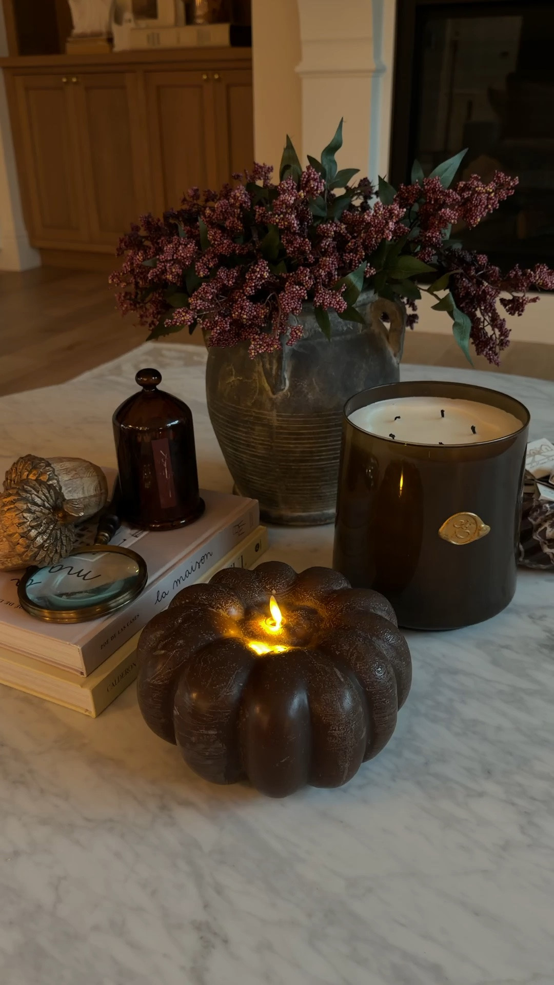 The prettiest flickering pumpkin candle 🎃 🕯️

#LTKSeasonal #LTKHome