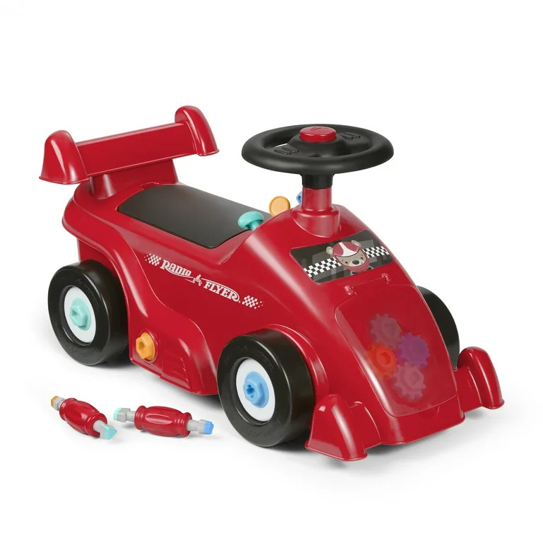 Radio Flyer Pit Stop Play, Ride-on Racecar with 2 Tools for Toddlers | Walmart (US)