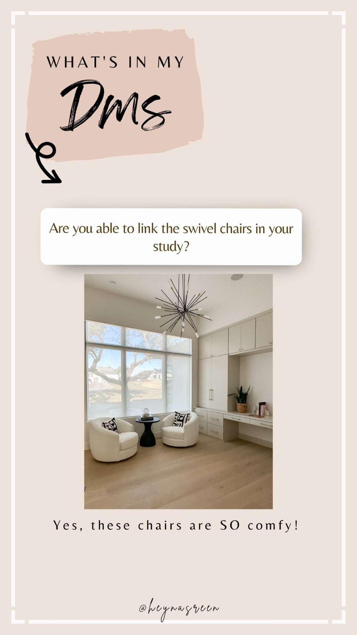 Home office swivel chairs 

#LTKhome