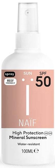 NAÏF Grownups Sun Mineral Sunscreen Spray SPF50 100 ml | LYKO