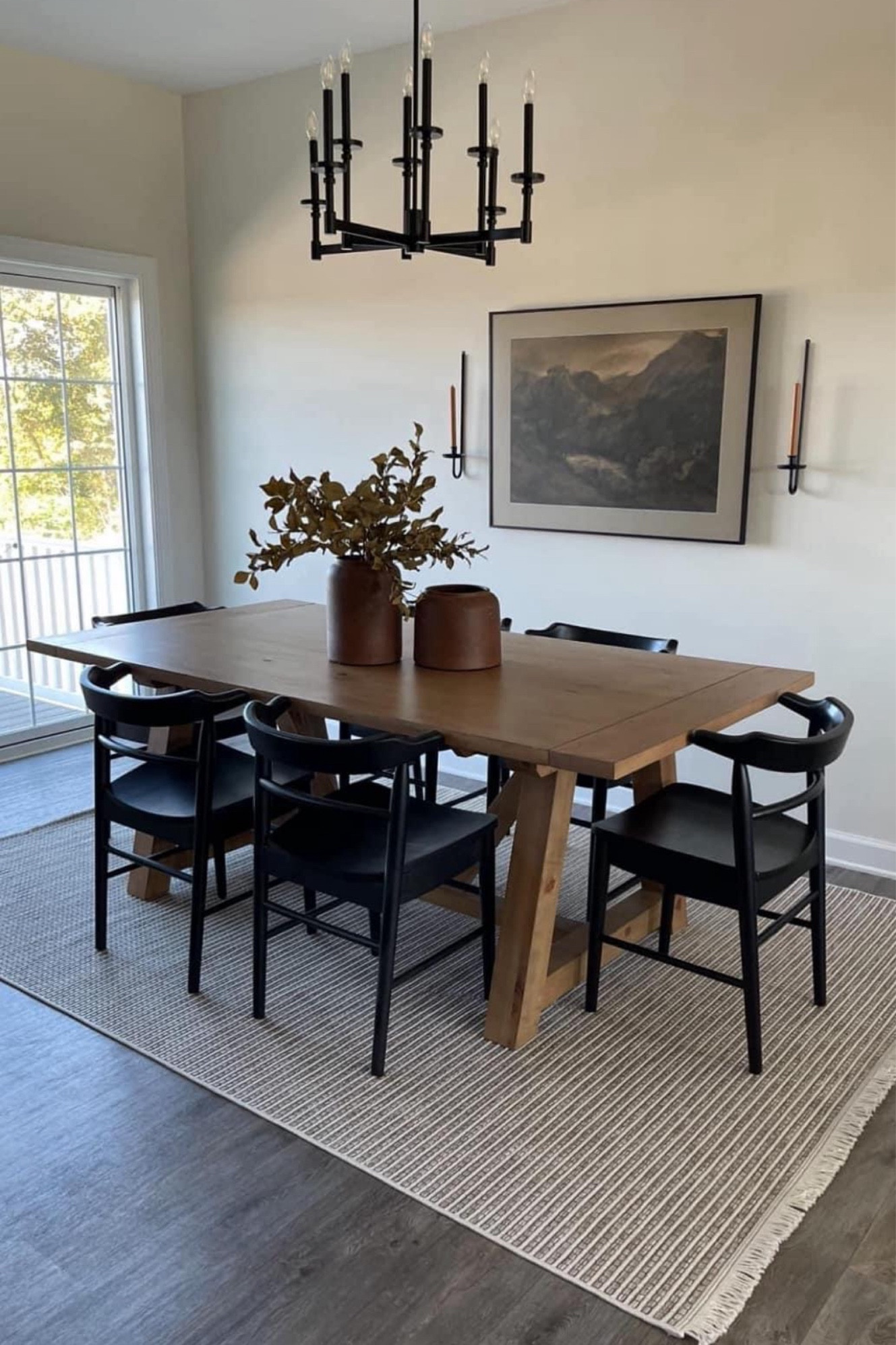 Dining room inspo. Target Studio McGee dining chairs. World Market dining table. Fall stems and vase. Moody art.

#LTKSaleAlert #LTKSeasonal #LTKHome