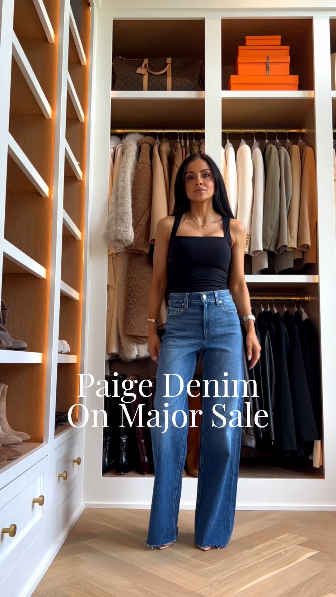 Paige wide leg jeans on major sale! Save 25% off the Paige Anessa jeans during Labor Day weekend - this pair looks flattering on everyone! Wearing a 24!

#LTKSaleAlert #LTKOver40 #LTKmomlife