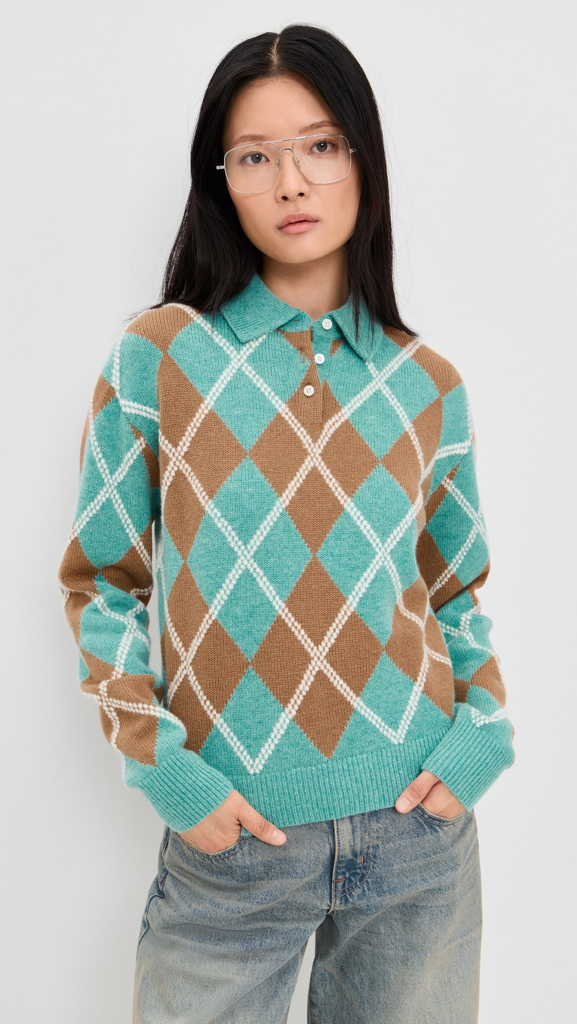 Collegiate Argyle Polo Sweater | Shopbop