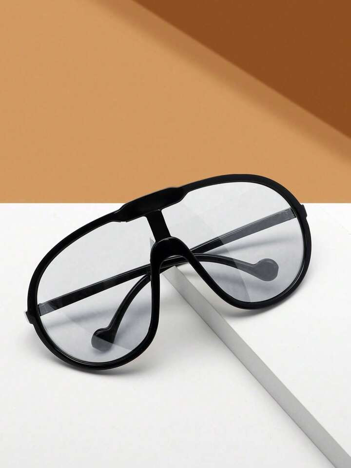 1pair Women Oversized Fashion Glasses, For Decoration Street Shades Beach Accessories Beach Accessories For Women Glasses Shades Basics Fall Winter Women Outfits Clothes Business Casual Gifts | SHEIN