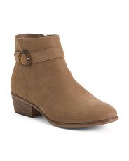 Wide Width Ankle Booties With Buckle | TJ Maxx