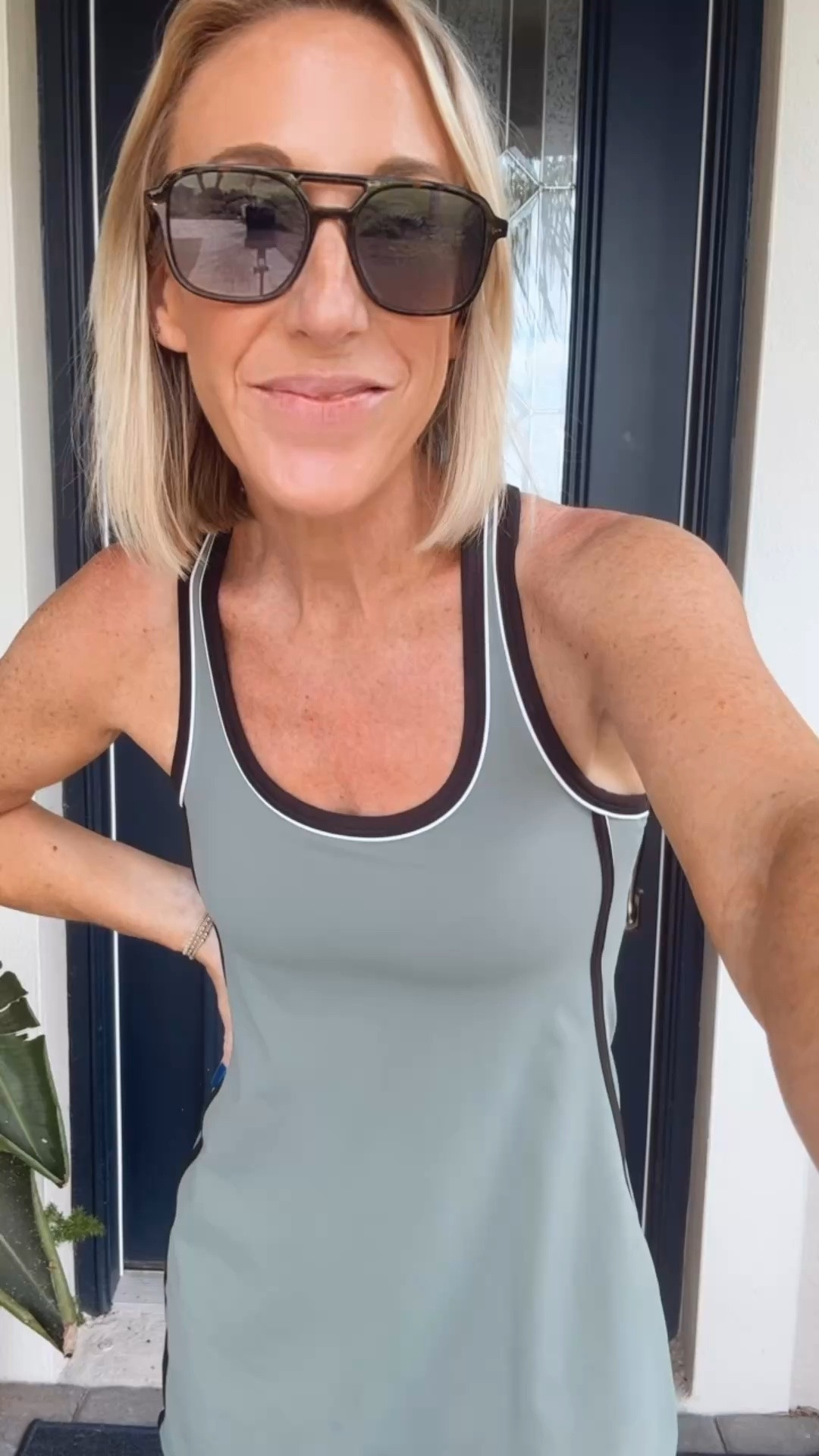 My ootd for the beach. This dress is one and done with a built in bra and shorts (that are not attached in the back for easy restroom access). Wearing an XS - and it comes in other colors! Only $26.
• sandals are Walmart too!

#LTKootd #LTKSeasonal #LTKOver40