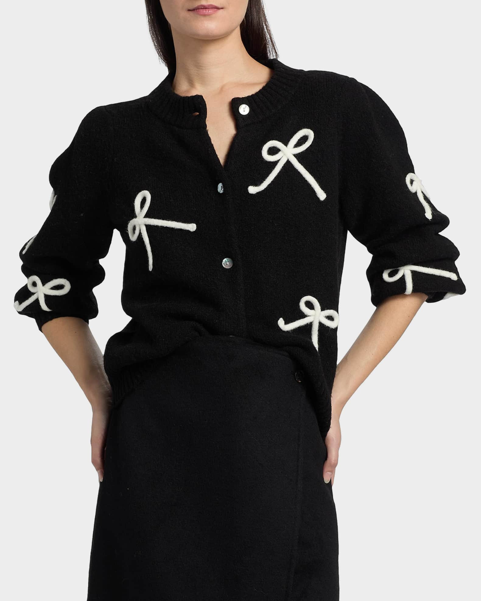 Francesca Bow Cardigan | Neiman Marcus