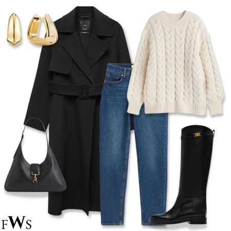 Wool trench coat outfit 🖤

Rainy day outfit causal outfit cable knit jumper riding boots knee high boots black leather boots Massimo Dutti mango h&m mom jeans dark denim street style effortless chic chunky knit jumper sweater weather autumn outfit fall outfit outfit ideas curve mud ice black bag university outfit workwear office outfit European style 

#LTKmidsize #LTKHoliday #LTKU