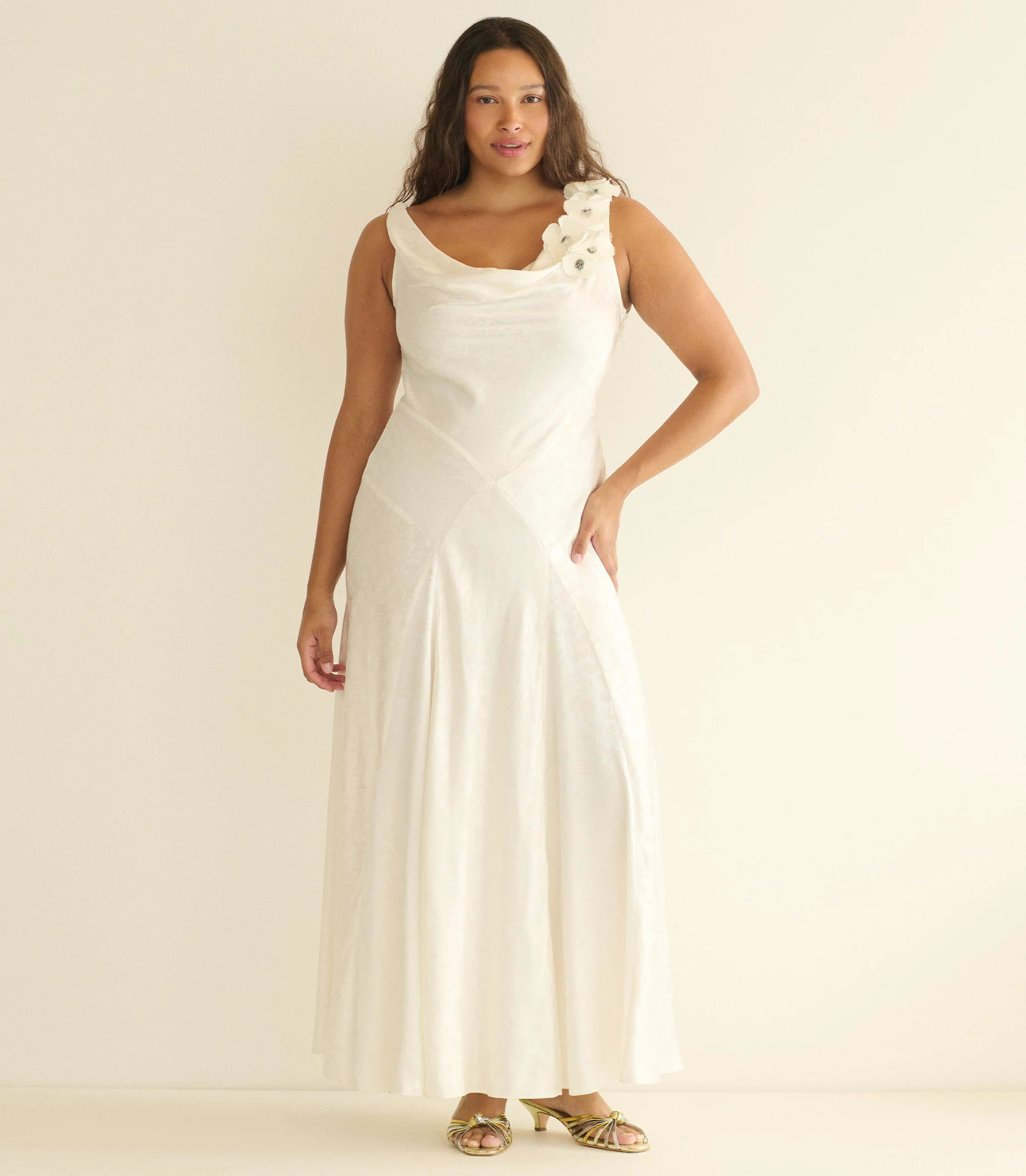 Solena Dress - Salt | DÔEN | DOEN