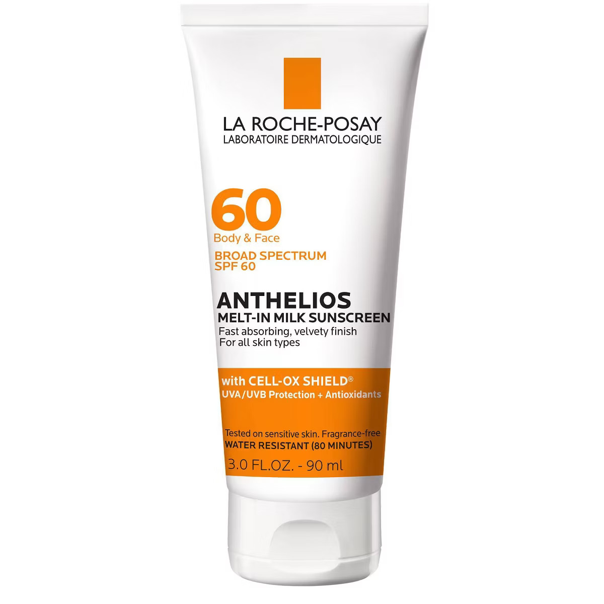 La Roche Posay Anthelios Sunscreen Melt-In-Milk Lotion Face and Body Sunscreen - SPF 60 - 3 fl oz | Target
