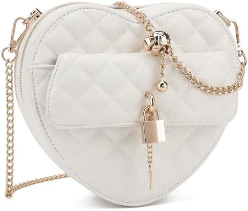 lola mae Heart Shape Crossbody Purse for Women – Cute Valentine’s Gift Handbag, Zip-Around Sh... | Amazon (US)
