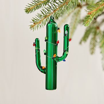 Blown Glass Cacti Ornament | West Elm | West Elm (US)