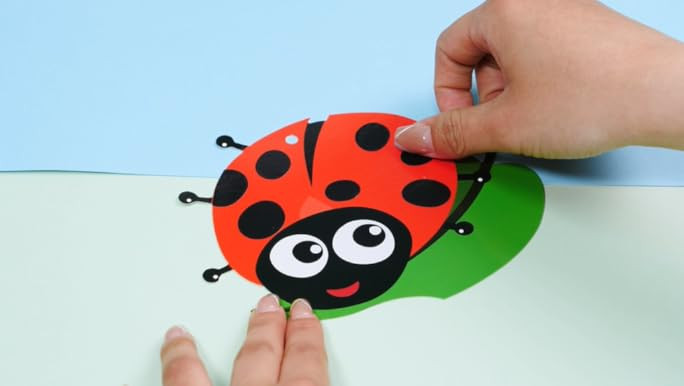 HubirdSall 32 Pack Bugs Craft Kits for Kids with Spring Summer DIY Bug Snails Ants Sticker for Sc... | Amazon (US)