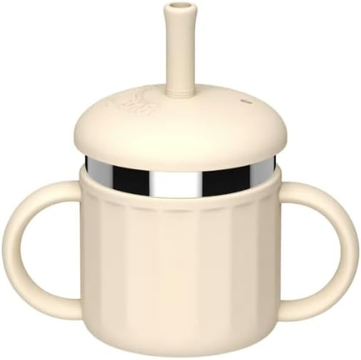 Stainless Steel Toddler Cup with Silicone Sleeve – 100% Leak-Proof Sippy Cup with Handles & Str... | Amazon (US)
