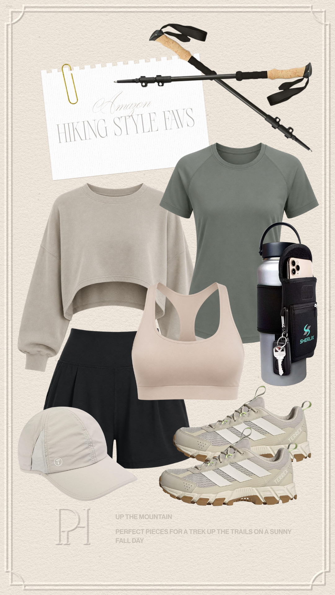 The Amazon finds are perfect for an early fall day hike!

active wear, athletic wear, green t-shirt, gym shirt, gym shorts, hiking outfit, hiking look, camping outfit, trekking poles, hiking shoes, hiking sneakers, trail shoes, women's cap, ponytail hat, phone holder, gym gear, gym outfit 

 #LTKgrwm #LTKootd #LTKfitnessgoals