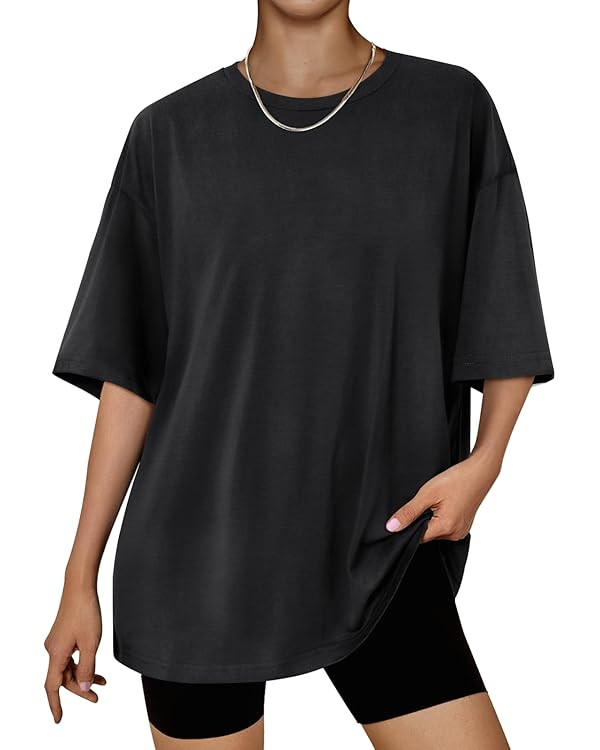 Trendy Queen Womens Fashion Workout T Shirts Athletic Plus Size Tops Summer Trendy Clothes 2024 S... | Amazon (US)