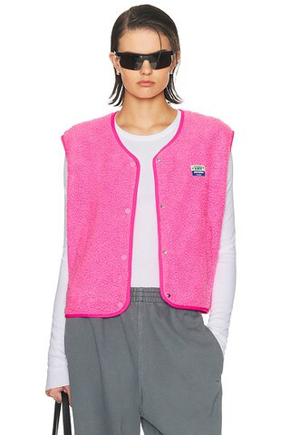 American Vintage Hoktown Vest in Pink Acid Chine - Pink. Size M/L (also in XS/S). | FWRD 