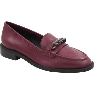 André Assous x Bre Tiesi Suria Leather Loafer in Merlot Leather at Nordstrom, Size 9 | Nordstrom