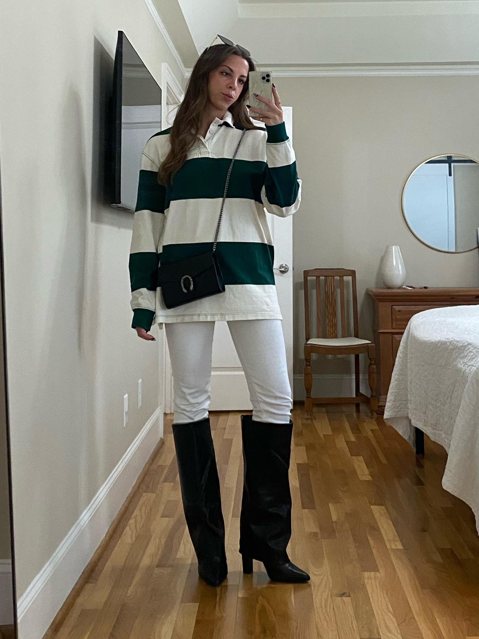 Here is a similar Polo rugby shirt to the vintage one I’m wearing here!! Honestly love the colors of this one even more!

#LTKHoliday #LTKfindsunder100 #LTKsalealert