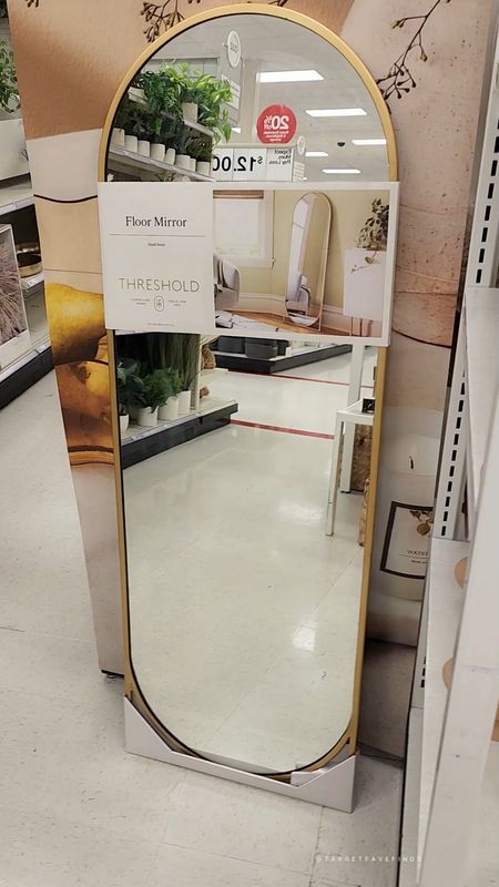 Brass floor mirror, arched, on salsle now 20% off, target hoke decor, targetfavefinds 

#LTKSpringSale #LTKVideo #LTKhome