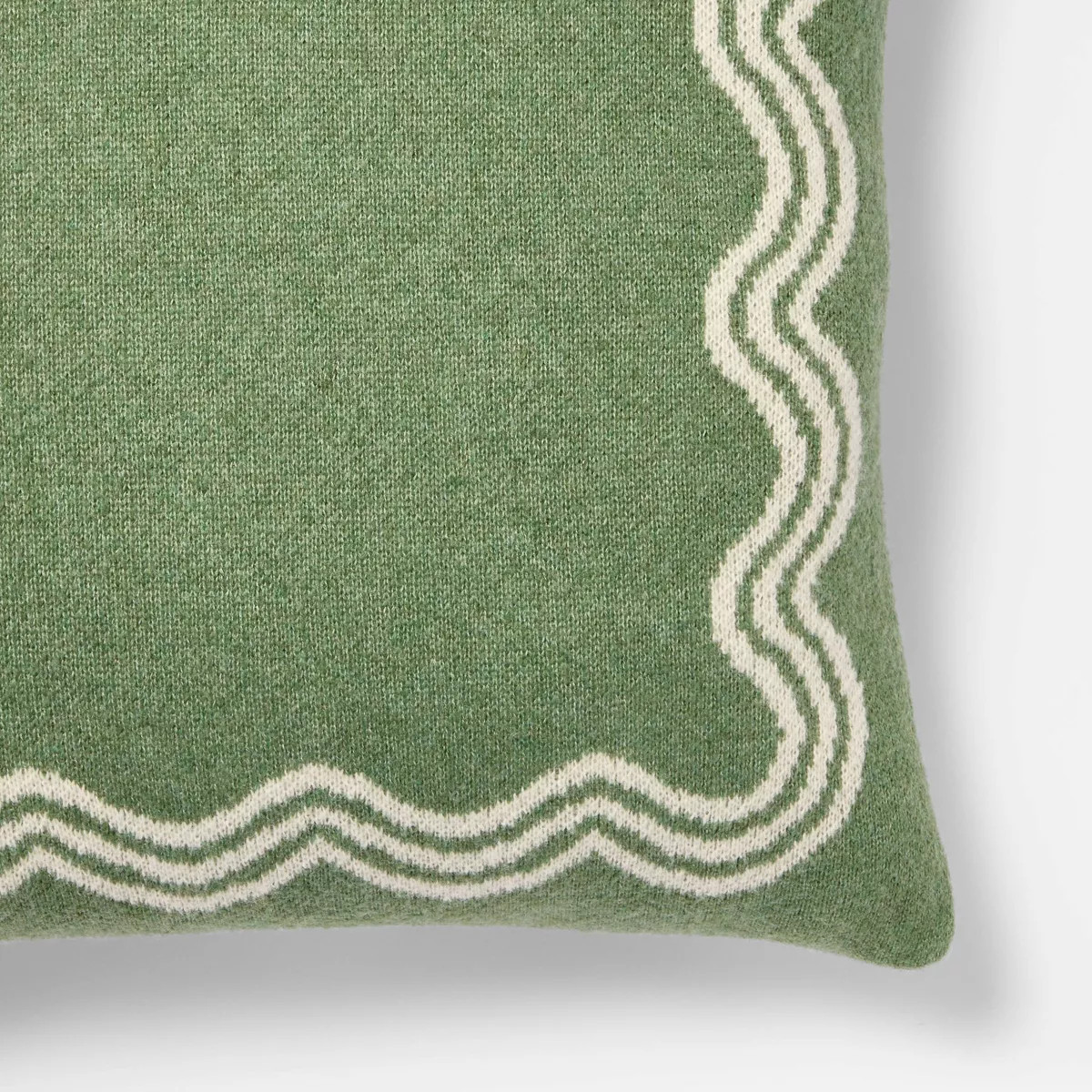 24"x24" Jacquard Knit Pillow with Scallop Pattern - Threshold™ designed with Studio McGee | Target