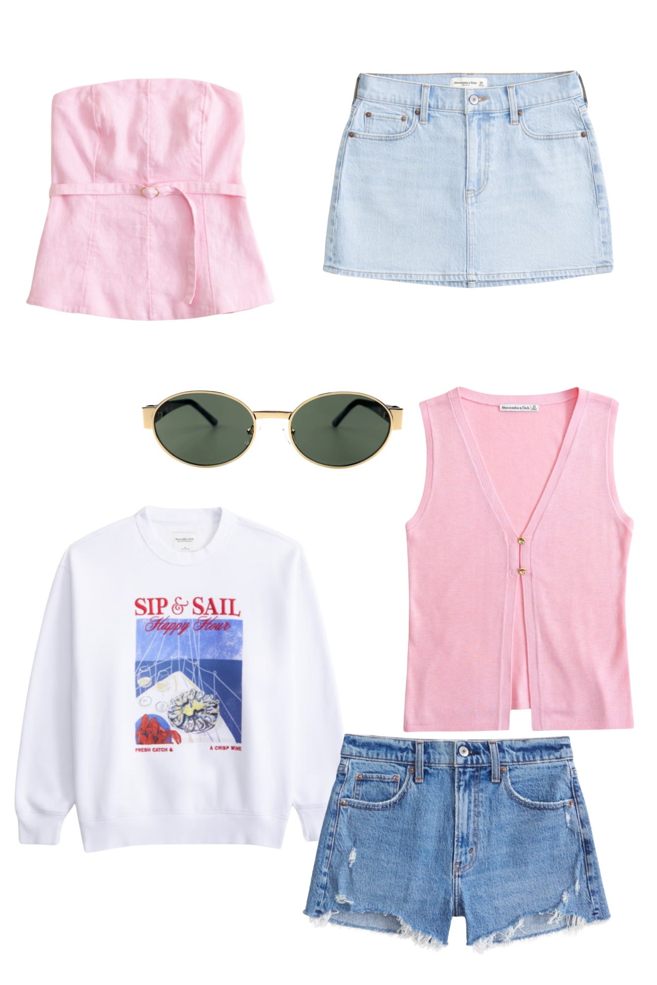 Add to cart ✔️

#springstyle #denimshorts #a&f #otra #pink

#LTKFindsUnder100 #LTKStyleTip