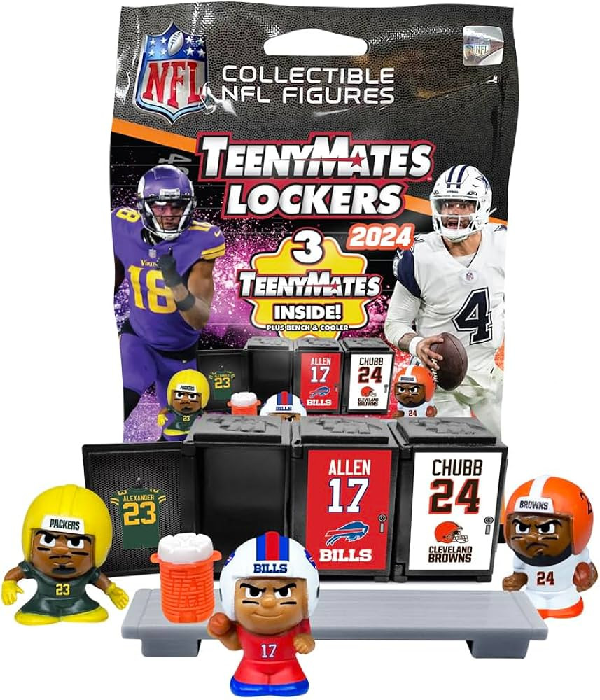 Teenymates Party Animal 2023 Lockers NFL Series 12 Football Figures, 1 Mystery Pack | Amazon (US)