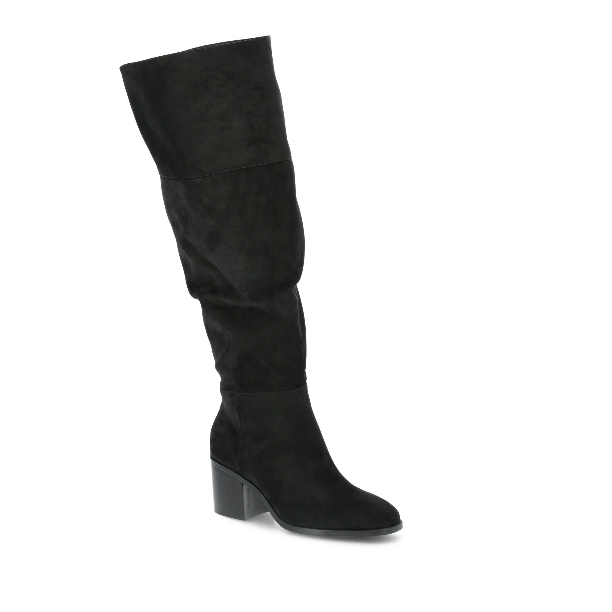 Time and Tru Women's Block Heel Over the Knee Boot, Wide Width Available | Walmart (US)